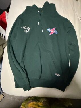 Mr. Beast Dark Green Pullover Hoodie Sweatshirt - Men's